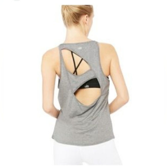 ALO Yoga Tops - ALO Yoga Mika Open Back Tank SMALL